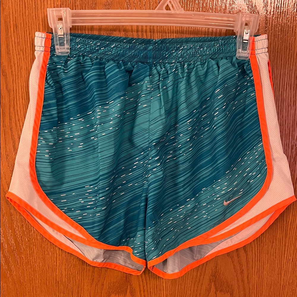 Nike Teal and Orange Running Shorts